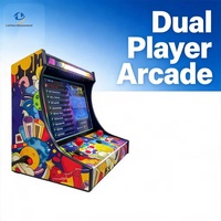 Borne d'arcade professionnelle de 22 pouces Pandora Box DX pour 2 joueurs, machine de jeu d'arcade de table avec joysticks Sanwa