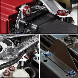 Tornillos de aleación de aluminio M6 para lavado de autos, para marco de matrícula, protector de batería, guardabarros decorativo, azul, plateado, dorado, rojo, negro - Product Image 5