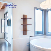 Ventanas de cristal abatibles de aluminio personalizadas Superhouse con diseño contemporáneo de barra de Colonia con certificado de fábrica