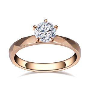 แหวนแต่งงาน Messi Jewelry MER-780 ทองคำแท้ 18K ประดับเพชรสังเคราะห์ CVD HPHT 0.56 กะรัต D VS1 ทรงกลม เพชรเลี้ยงในห้องปฏิบัติการ - Product Image 1