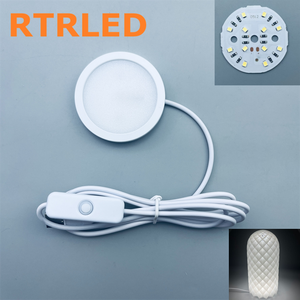 USB White LED Puck Light with Plug Compatible with Bambu Lab Light Kit 001 for 3D Printed Decorative Models Night <strong>Table</strong> Lamp - Product Image 5
