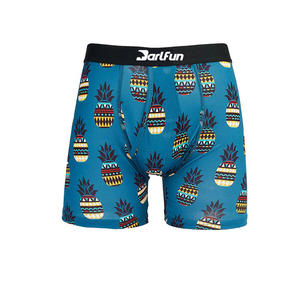 थोक कस्टम प्लस आकार के मुक्केबाजों के कस्टम लोगो पुरुष बॉक्सर के अंडरवियर मुक्केबाजों ने मुद्रित अंतरिक्ष ग्रहों के सामने खुले क्रोच - Product Image 6