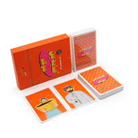 Cartes de jeu de bureau personnalisées avec logo imprimé, recyclables, style poker, avec boîte de grande taille pour besoins spéciaux - Échantillon disponible