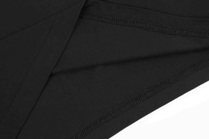 Pyjama confortable en fibre de bambou pour hommes Pyjama à col rond Haut long Noir pur à manches longues <span class=keywords><strong>Nuisette</strong></span> pour hommes - Product Image 6