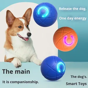 Pelota Eléctrica Inteligente para Atraer Perros, Juguete Masticable de PC+TPE para Gatos y Perros, Alivio del Aburrimiento, Multi-Festividades - Product Image 1