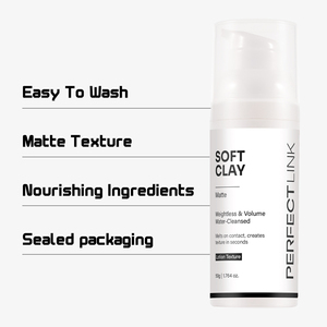 Crème coiffante mate professionnelle <span class=keywords><strong>pour</strong></span> barbier, texture naturelle et volumineuse, pâte à modeler douce <span class=keywords><strong>pour</strong></span> hommes, facile à étaler - Product Image 5