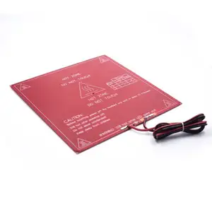 SeekEC – lit chauffant rouge PCB MK2B 12V 24V avec câble 14awg 60cm pour imprimante 3D