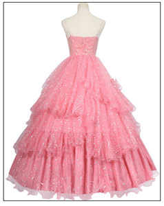 Ecowalson Wicked Glinda vestido para <span class=keywords><strong>adultos</strong></span> Rosa Glinda Cosplay disfraz vestido Halloween baile fiesta espectáculo para mujer fiesta traje - Product Image 5