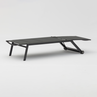 Chaise longue de jardin en métal pour l'extérieur Chaise longue en aluminium pour piscine Chaises longues de plage extensibles pour l'extérieur