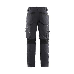 BLAKLADER - 198916449899D124 Pantalones artesanos 4 vías elásticas sin bolsillos para uñas X1900 PANTALONES DE TRABAJO gris oscuro/negro - Product Image 2