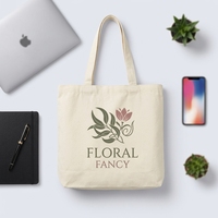 Sac fourre-tout en toile de coton personnalisé avec impression par transfert thermique pour le shopping - Produit promotionnel