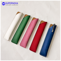 Étui en cuir pour stylo, idéal pour la gravure laser, étui simple en cuir PU, pochette de protection pour stylo, insert de sac