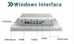 21.5นิ้วแผงสัมผัสหลายจอ VGA I3คอมพิวเตอร์อุตสาหกรรม I5 Win Linux OS 4USB 300cdm ² แสงแดดอ่านได้4GB 128G ที่เก็บข้อมูล - Product Image 3
