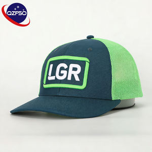 Casquette de baseball en coton QZFSO personnalisée de qualité supérieure avec logo brodé 3D en maille, style streetwear, snapback, pour le cyclisme, pour hommes - Product Image 1