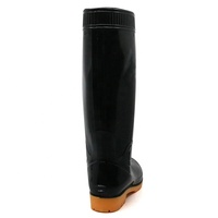 Bottes de Pluie Scintillantes en PVC Plastique Noires Personnalisables, Imperméables, Antidérapantes, Résistantes à l'Huile et aux Acides, Non-Sécuritaires, Bon Marché, pour Hommes de Construction