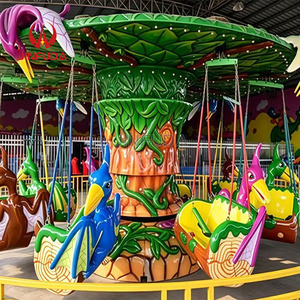 Divertente Giostre per Bambini: <span class=keywords><strong>Dinosauri</strong></span> <span class=keywords><strong>con</strong></span> Testa Oscillante e Sedili Colorati per Parchi Divertimento e Luna Park - Product Image 1