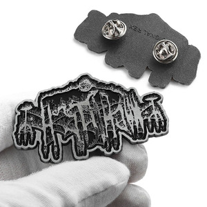 Spilla con Logo in smalto personalizzato di alta qualità <span class=keywords><strong>parole</strong></span> magiche 2d argento antico placcato in <span class=keywords><strong>oro</strong></span> morbido smalto duro in metallo spilla - Product Image 2