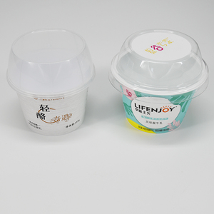 Tùy chỉnh thiết kế IML trong khuôn ghi nhãn PP cứng nhựa thực phẩm đóng gói Ngũ cốc dùng một lần hình tròn cốc sữa chua/container có nắp đậy - Product Image 2