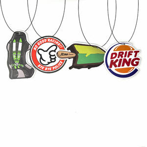 个性化批发定制升华标志空白除臭剂新卡香水香纸挂车空气清新剂 - Product Image 3