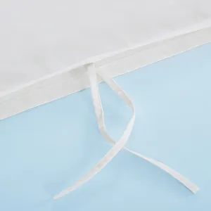 लक्जरी शीतल की तरह मिस्र के बिस्तर चादर कपास सफेद होटल रजाई Duvet के बिस्तर कवर सेट बिस्तर की चादर के लिए