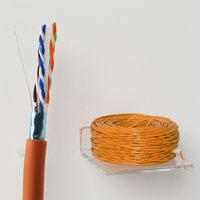 Cable de Red Cat6 UTP de Cobre Puro Gigabit Ethernet para Interiores, 4 Pares, 250MHz, Cable de Red para Router, Switch, Conexión a Internet, Oficina