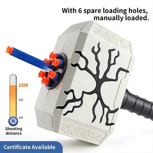Cowrie <span class=keywords><strong>P</strong></span>-074 ABS plastik lembut peluru palu Dart Blaster menyala elektronik untuk 50-100fps kecepatan untuk luar menembak menyenangkan - Product Image 2