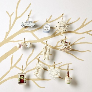 Decorazione Natalizia Vintage <span class=keywords><strong>Auto</strong></span> 'Just Married' con Accenti Argentati, Ornamento Invernale - Product Image 6