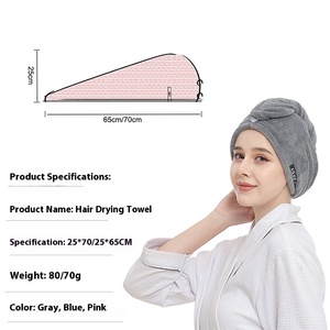 Asciugamano per Capelli in Microfibra Personalizzato con Logo, Ecologico, ad Asciugatura Rapida, Super Assorbente e Traspirante, Turbante per Capelli per Adulti - Product Image 5