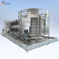 Automatische Hoge Productiviteit Dubbele Spirale Vriesmachine voor Individueel Snelvriezen voor Bakkerijen, Brood- en Croissantwinkels