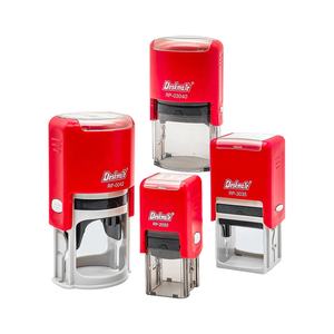 Logotipo de goma de texto Deskmate <span class=keywords><strong>sello</strong></span> autoentintado personalizado material en blanco <span class=keywords><strong>con</strong></span> <span class=keywords><strong>fecha</strong></span> para firma de <span class=keywords><strong>nombre</strong></span> de oficina - Product Image 3