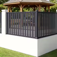 Balustrade en alliage d'aluminium pré-assemblée, installation facile sans outils, design moderne et écologique, clôture pour