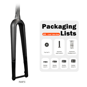Forcella Anteriore Bici da Corsa in Fibra di Carbonio Personalizzata con Freno <span class=keywords><strong>a</strong></span> Disco, Forcella Gravel, Dimensione Massima Pneumatico 700C*45mm, Perno Passante 12*100mm - Product Image 6