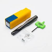 Foret à tête interchangeable 10 mm à 30 mm, refroidissement interne, auto-centrant, pointe revêtue, corps en acier, pour perçage CNC, vente en gros