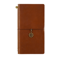 Carnet de notes en cuir imprimé, carnet vintage, journal personnalisé, bloc-notes avec accessoires