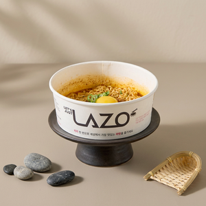 Bol en papier durable fabriqué en Corée, compatible induction, haute conductivité thermique, pour kit repas, récipient de cuisson chauffable pour ramen - Product Image 1