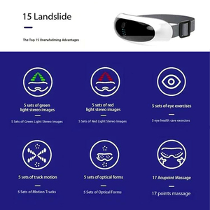 Tragbares Smart Eye <span class=keywords><strong>Massage</strong></span> gerät beheizt Heiß Kalt Vibration Drahtlose Augen pflege Maschine Kompression entspannung <span class=keywords><strong>Massage</strong></span> Brille Heimgebrauch - Product Image 4