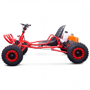 Kart cross tout-terrain à <span class=keywords><strong>essence</strong></span> 63,3 cm³ pour enfants, <span class=keywords><strong>mini</strong></span> véhicule de course pour jeunes, divertissement en plein air et conduite sécurisée à 35 km/h - Product Image 3