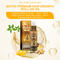Ekstrak tanaman Biotin alami baru, set perawatan rambut mencegah kehilangan menghaluskan melembabkan