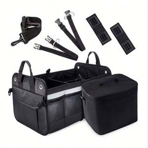 Organisateur de coffre de SUV avec glacière, organisateur de rangement de voiture, organisateur de voiture pliable à compartiments multiples - Product Image 2