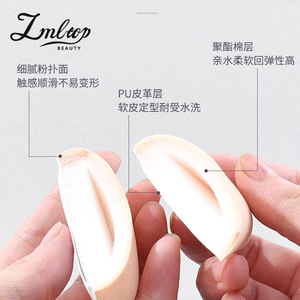 Lmltop Esponja de Maquillaje Triangular de Poliuretano Hidrofílico, Paquete Individual, Herramienta para Aplicación de Base en Seco y Húmedo - Product Image 4