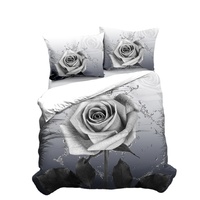 Ensemble de literie 4 pièces pour lit queen size, ensemble de couette pour 4 saisons