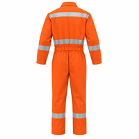 Combinaison de travail haute visibilité OEM 200GSM 100% polyester, réfléchissante, robuste, avec logo personnalisé, unisexe, pour l'entretien industriel, les chantiers navals