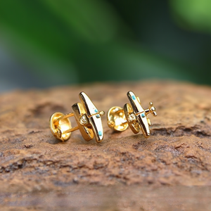 Fashion <b>Rings</b> Gold Plated Stainless Steel Airplane Design <b>Adjustable</b> Size For Women Men - Product Image 3