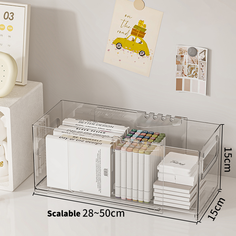 Clear Modern Transparent Acrylic A4 Paper Storage Rack PP Plastic Box ...