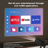 Projecteur portable à courte focale P 30 Pro Android 14 1080P 150 Lumens, son stéréo HIFI, OpenGL ES 3.2, OpenCL 2.0, Vulkan 1.1