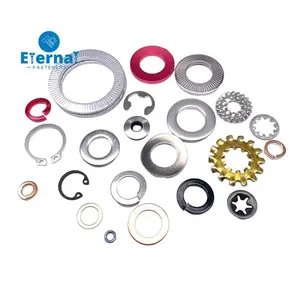 Rondelles à ressort plates et courbées personnalisées avec verrouillage dentaire, en fibre EPDM ondulée - Product Image 2