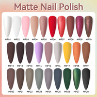 LILYCUTE 7ml Vernis à ongles mat à finition mate, couleur intense, séchage rapide à l'air, longue tenue, marque privée, haute saturation