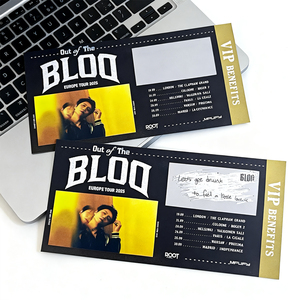 カスタムサーマルペーパー航空航空便チケットスクラッチオフシルバーインク搭乗券可変シリアル番号入場券 - Product Image 6