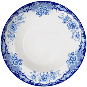 <b>Ceramic</b> Bone China Charger <b>Plates</b> Set Blue and White Flower Wedding Dinner <b>Plate</b> - Product Image 3