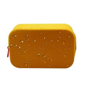 Women's Waterproof Silicone <b>Makeup</b> Bag Fashion Crossbody Cosmetic <b>Case</b> With Zipper Closure Coin Purse and <b>Brush</b> Pouch - Product Image 4